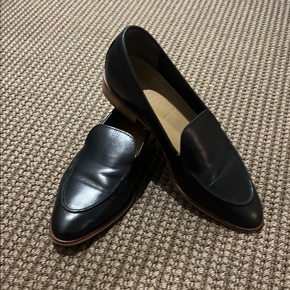 Everlane Black Leather Loafers
